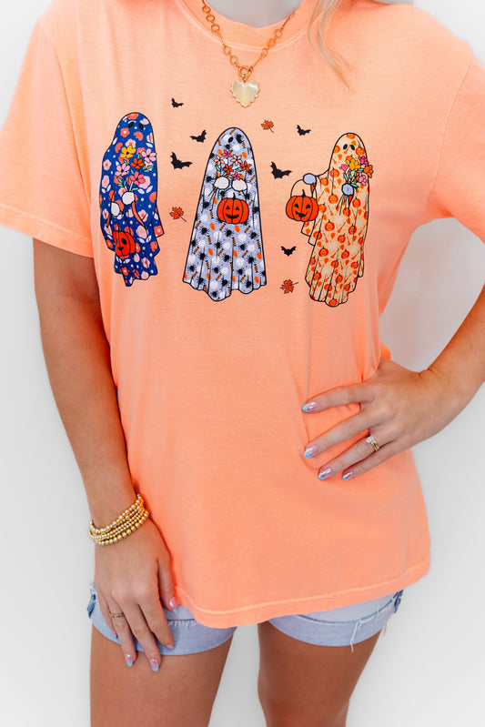 Three Girly Ghosts Comfort Colors Graphic Tee