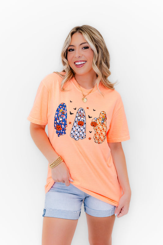 Three Girly Ghosts Comfort Colors Graphic Tee
