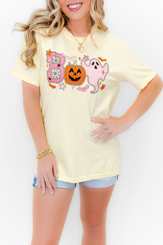 Ghostly "BOO" Comfort Color Graphic Tee