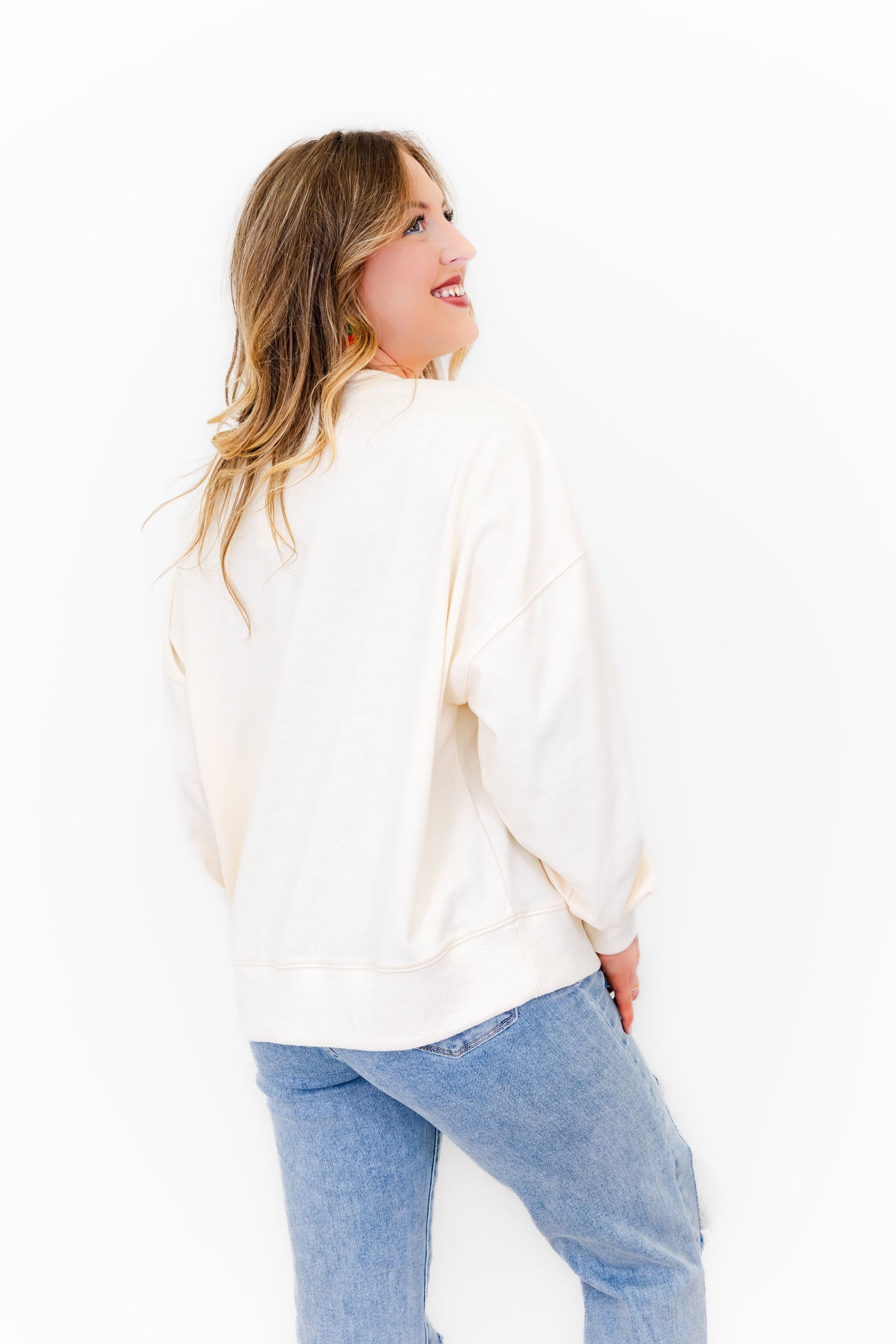 Chenille Pastel Pumpkin Patch Sweatshirt