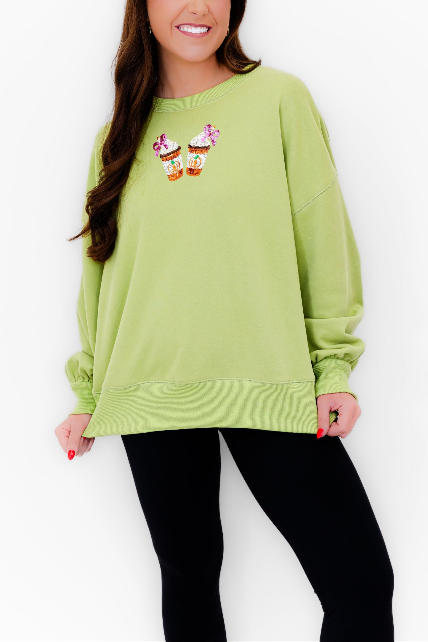 Pumpkin Spice Embellished Sweatshirt