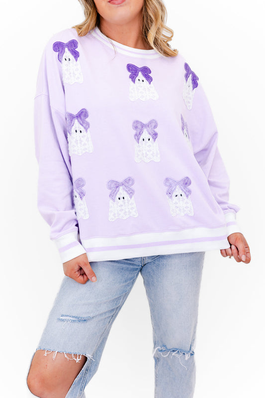 Ghosted & Gorgeous Lace Ghost Patch Sweatshirt