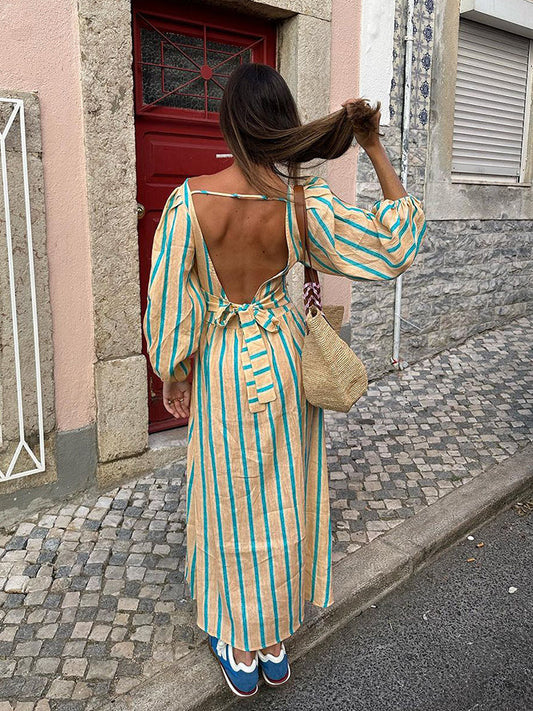 Linen Midi Dress
