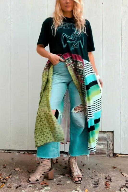 Led Zeppelin Double Split Maxi Tee