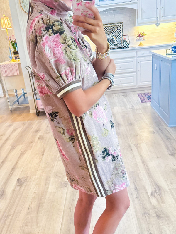 Latte Floral Dress