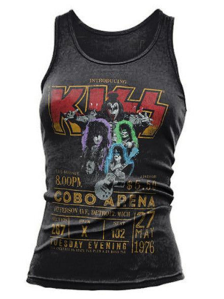 Ladies casual vest with famous band print