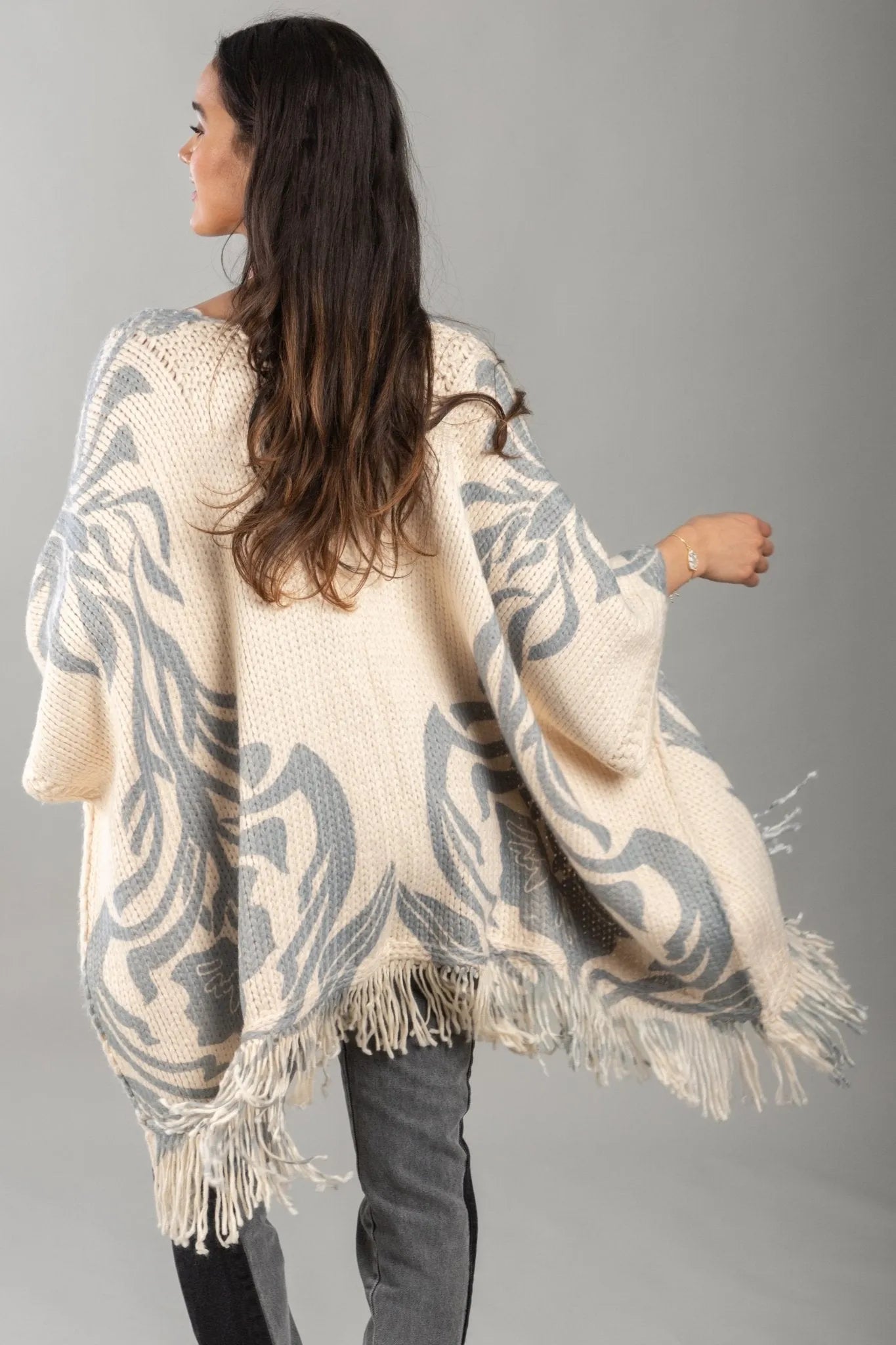 Knit Tassel Kimono