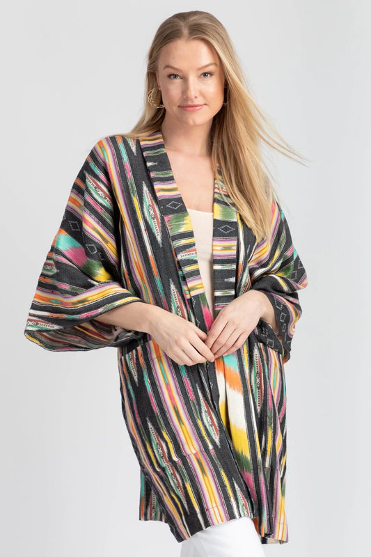 Ikat Striped Jacket