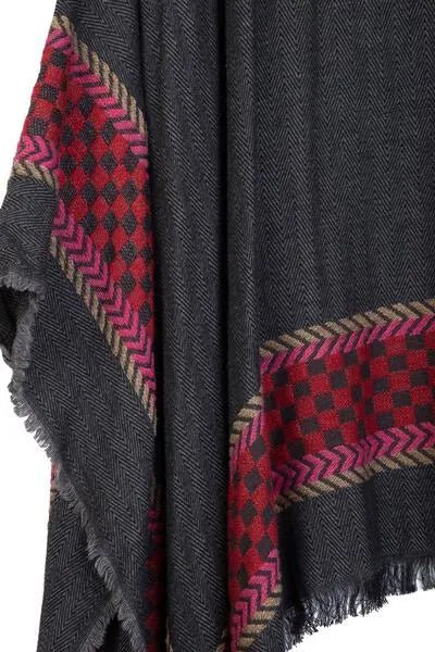 Cotton Checkered Border Kimono