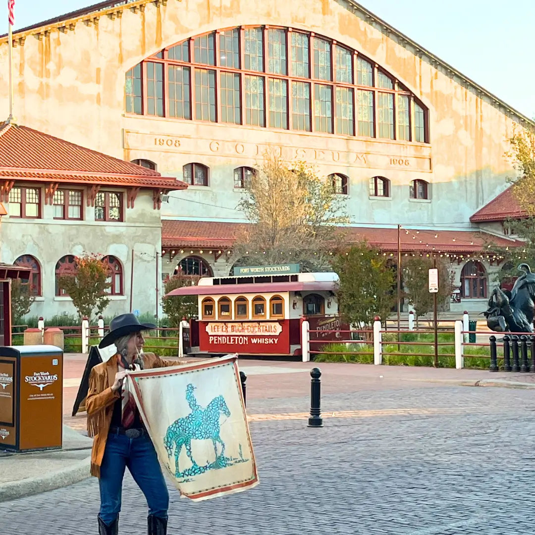 Cowgirl Wild Rags (Cowtown Cowgirl) Silk Scarf