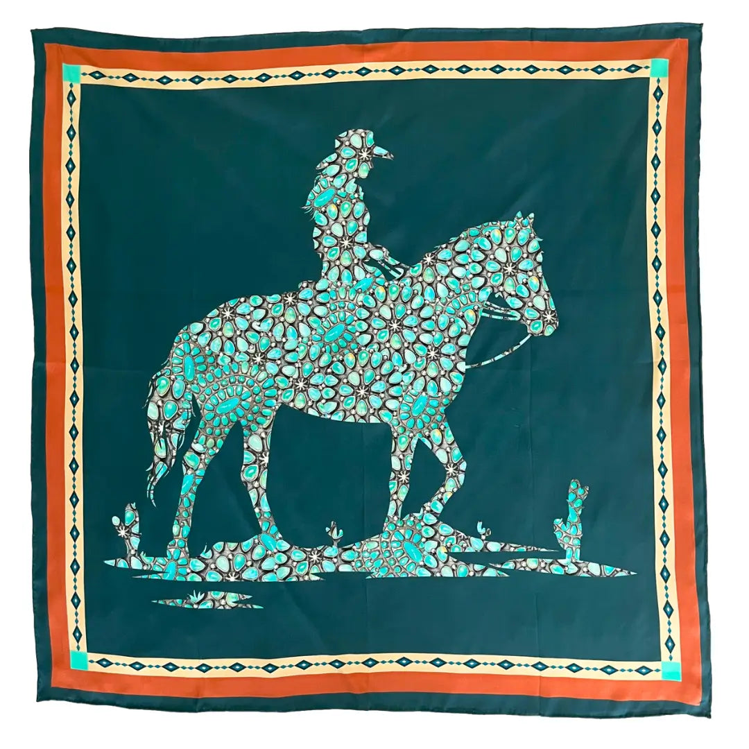 Cowgirl Wild Rags (Cowtown Corral) Silk Scarf