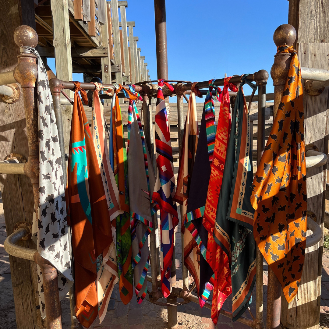 Rodeo Bull Rider (Twister) Bull Riding Silk Scarf