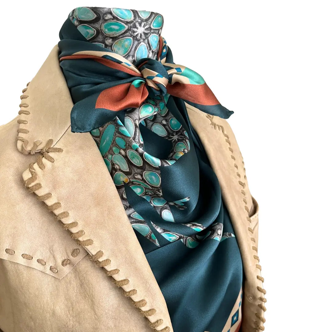 Cowgirl Wild Rags (Cowtown Corral) Silk Scarf