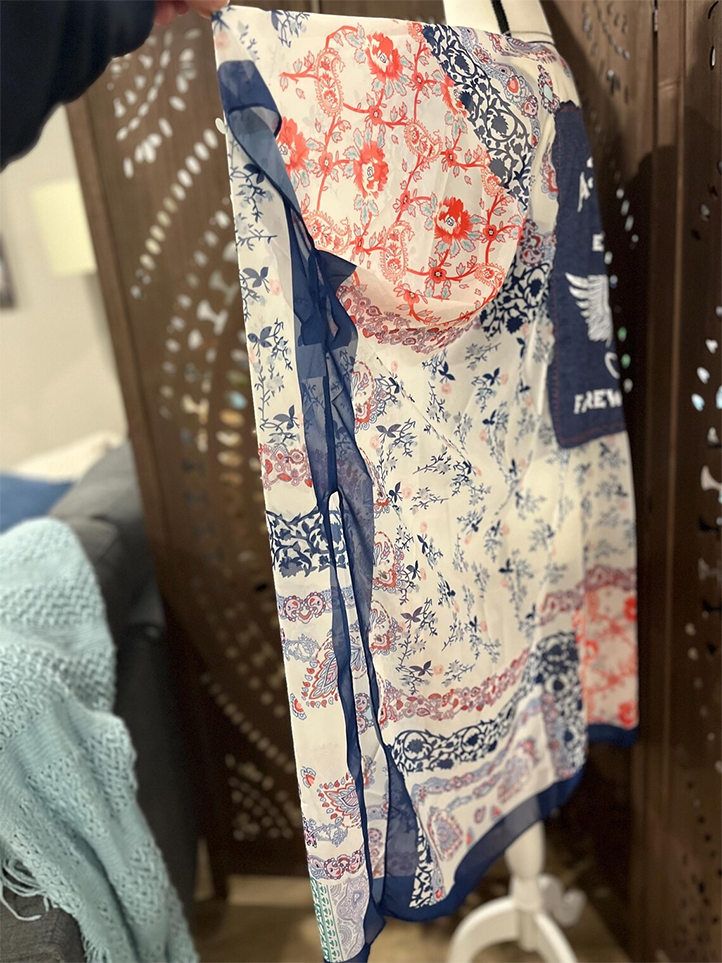 Aerosmith Tour Long Kimono Cover Up