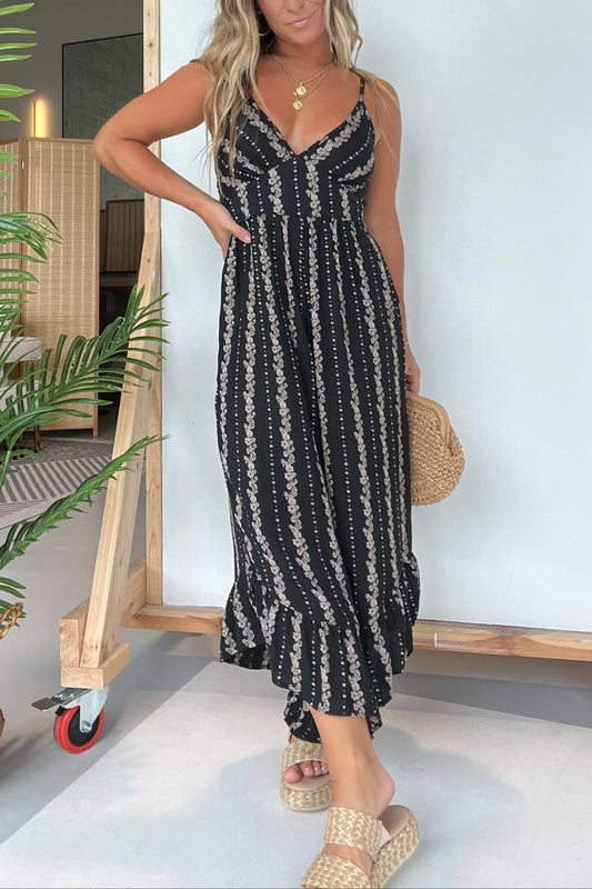Bohemian Mermaid Jumpsuit Black