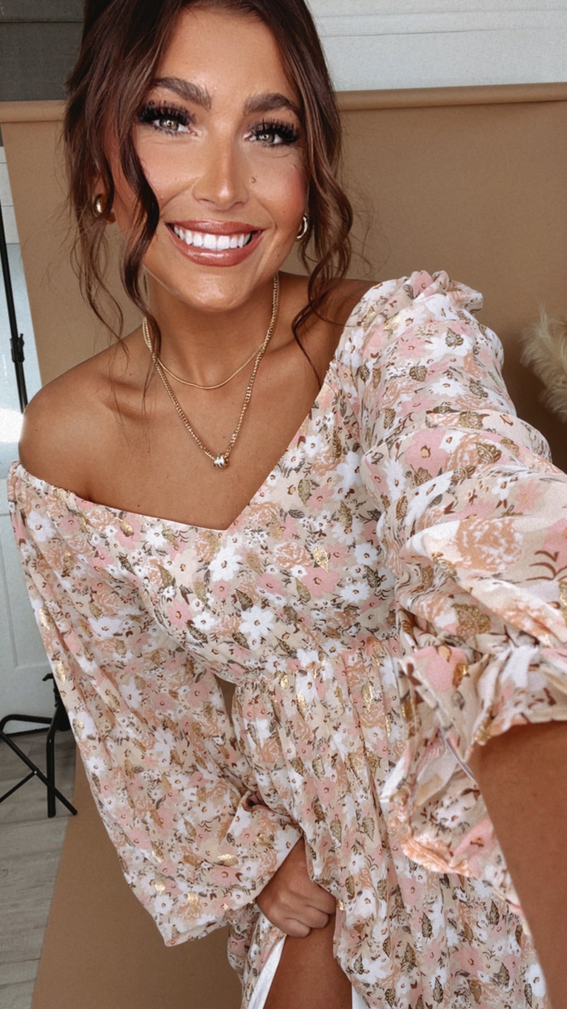 Timeless Romantic Chiffon Maxi Dress, Pink Floral