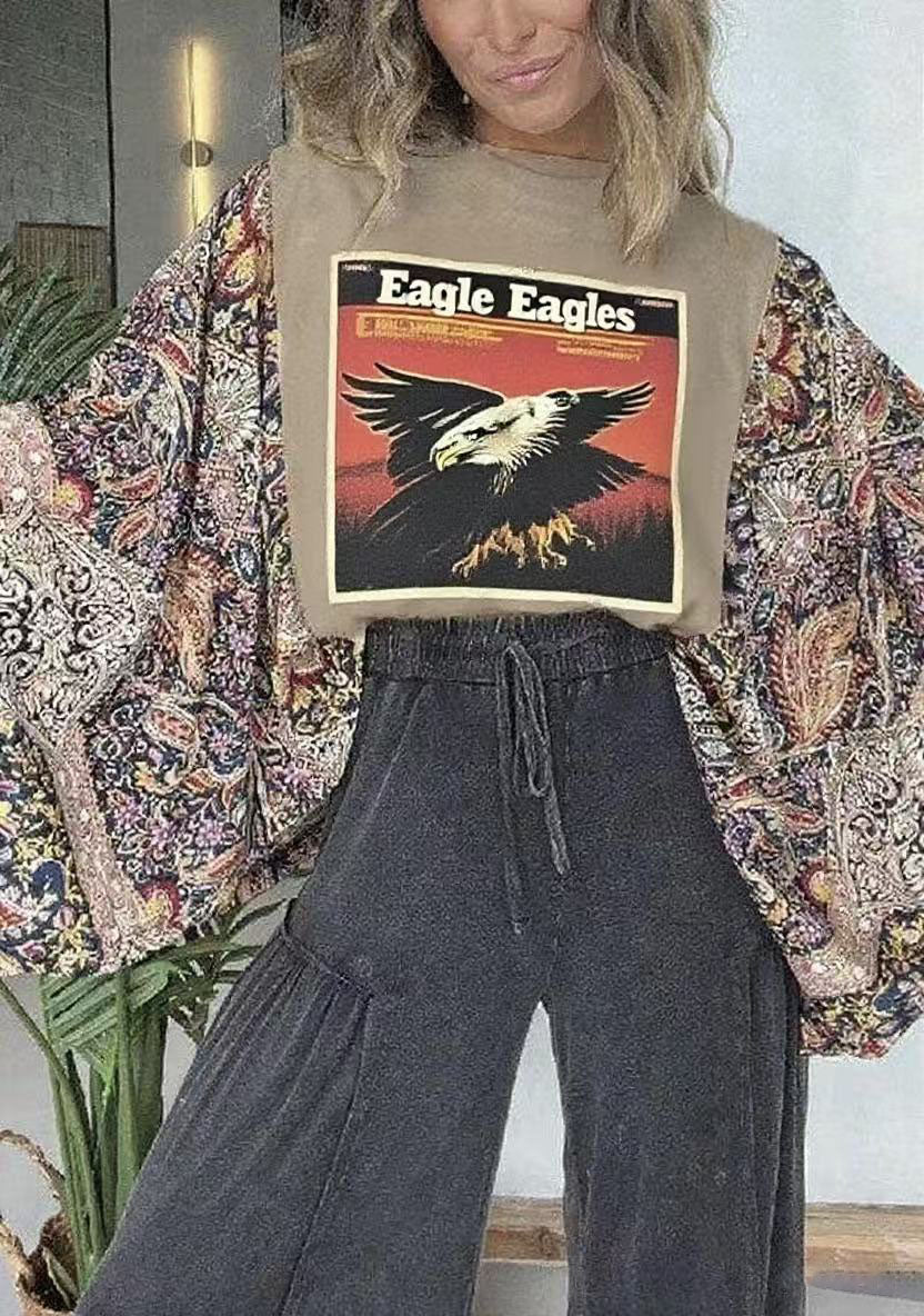 Retro Print Mix And Match T-shirt