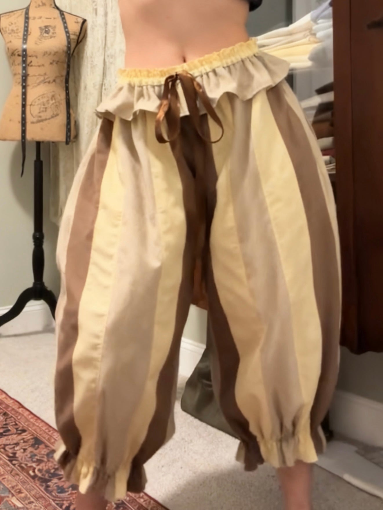 Women's striped trousers