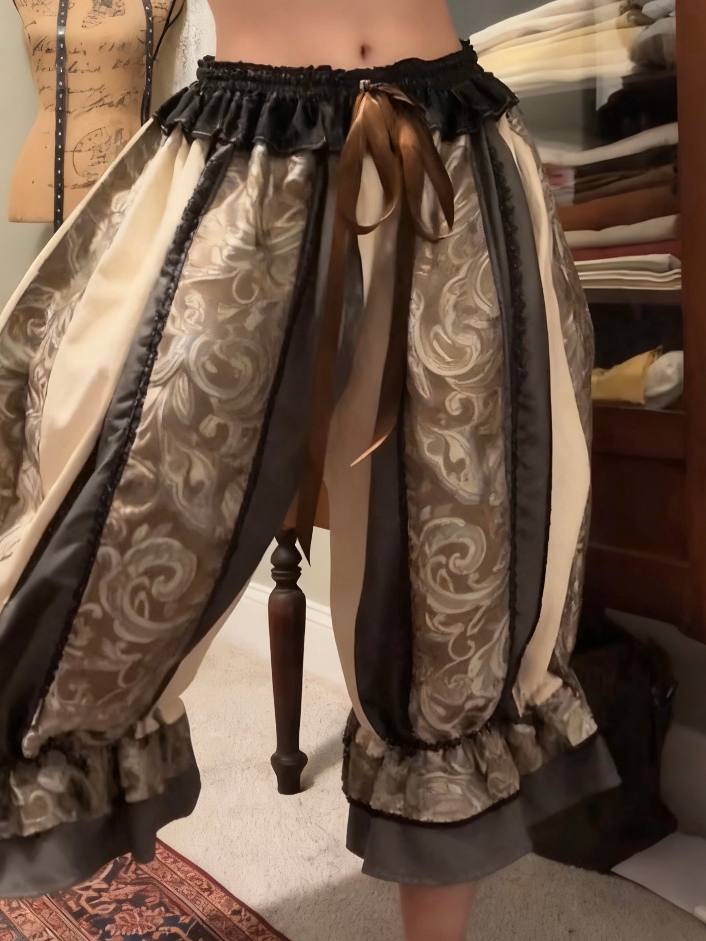 Women's striped trousers