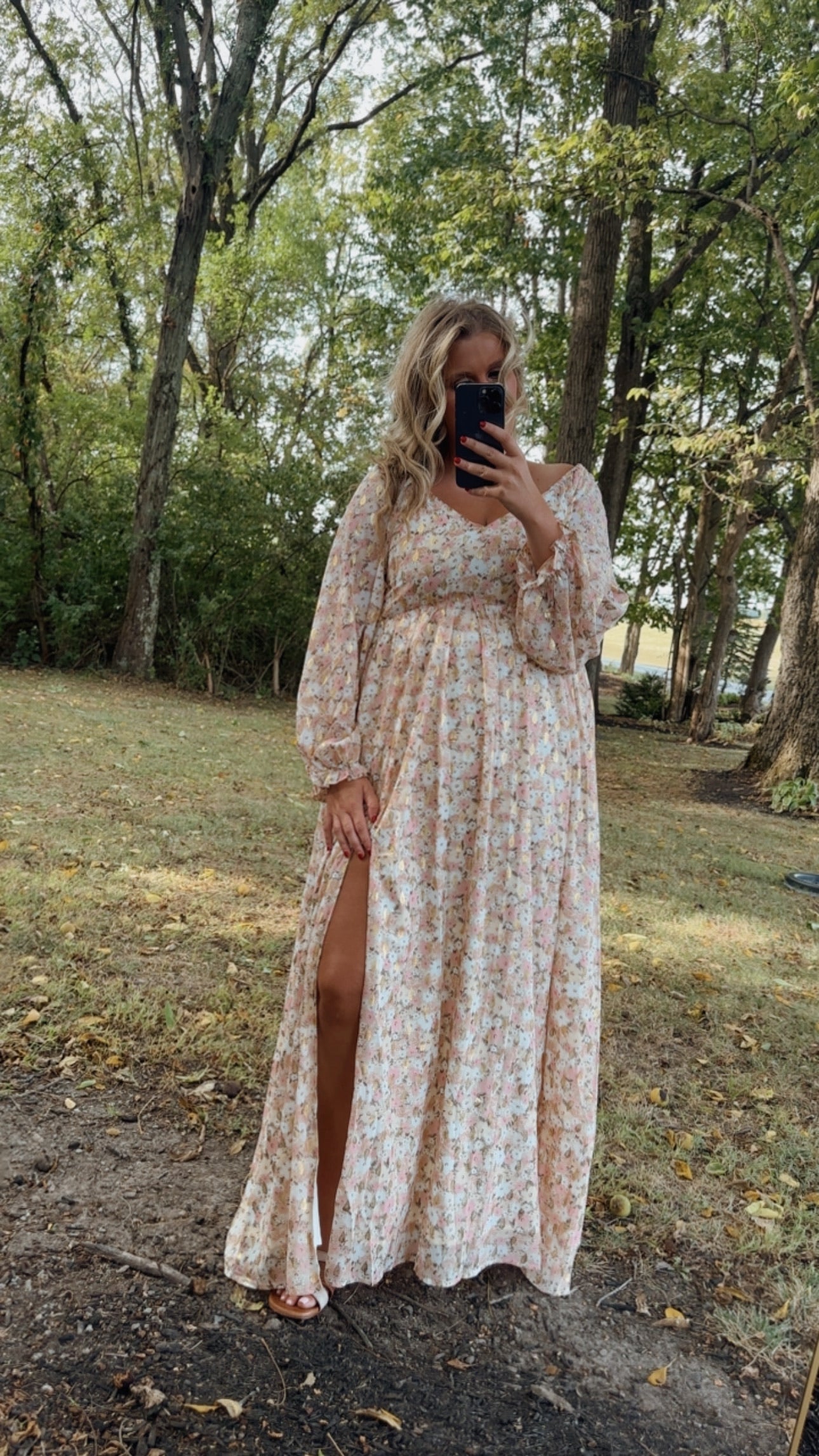 Timeless Romantic Chiffon Maxi Dress, Pink Floral