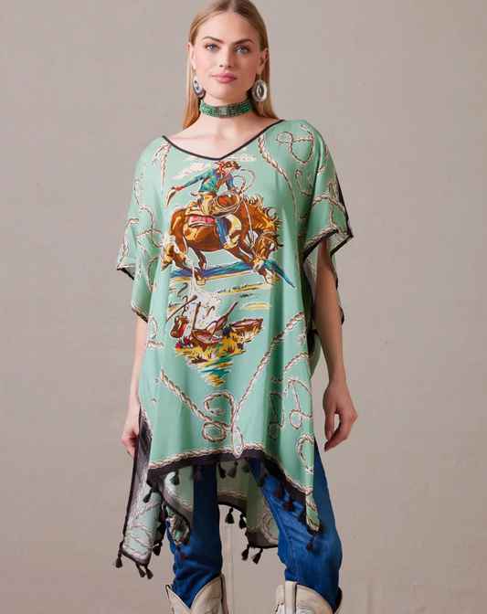 Double D Ranch Romance & Rustlers Poncho Top