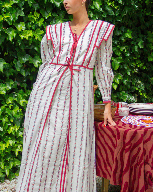 CASTILLO DRESS (burgundy)