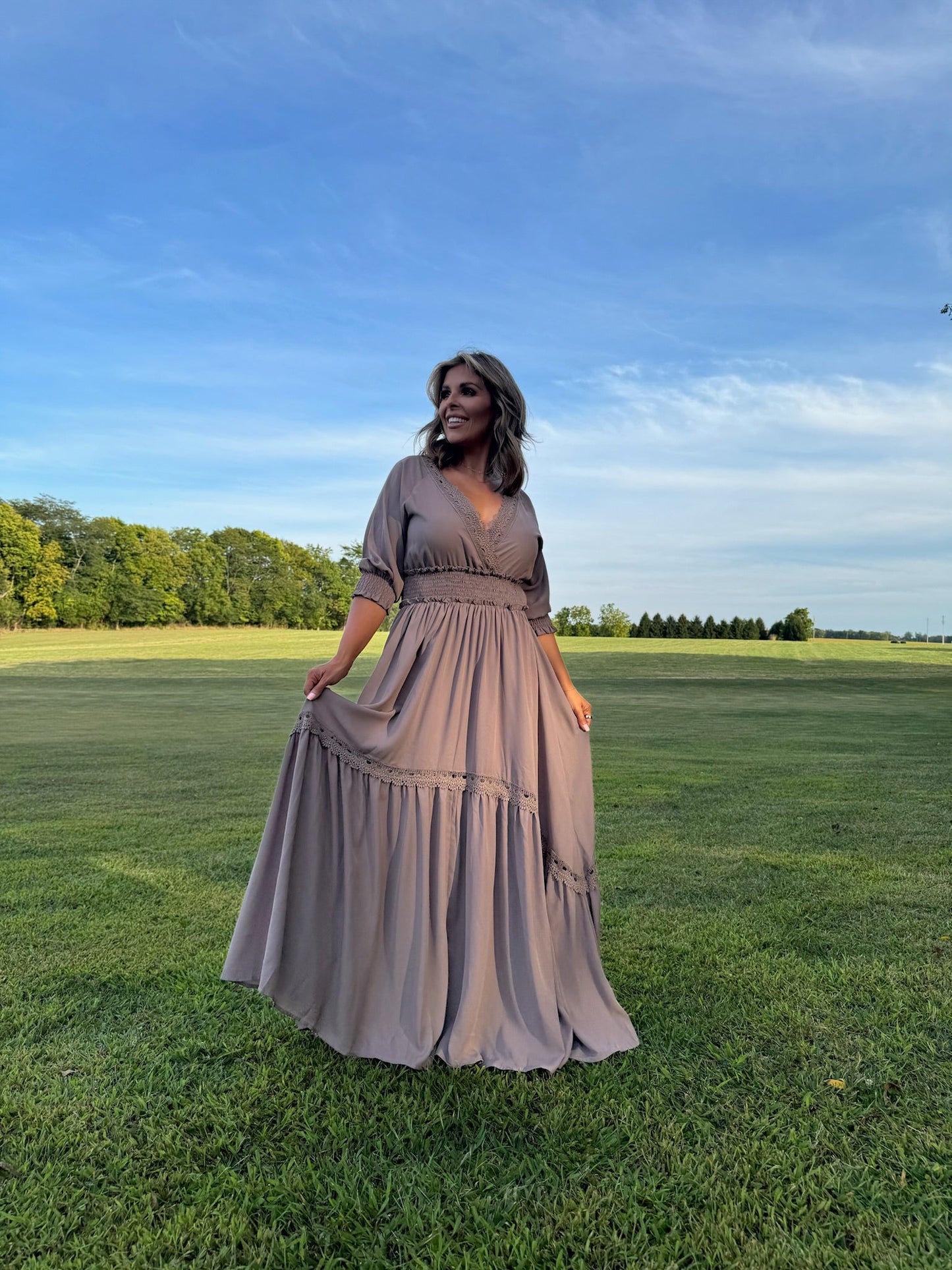 Most Admired Maxi Dress , Taupe