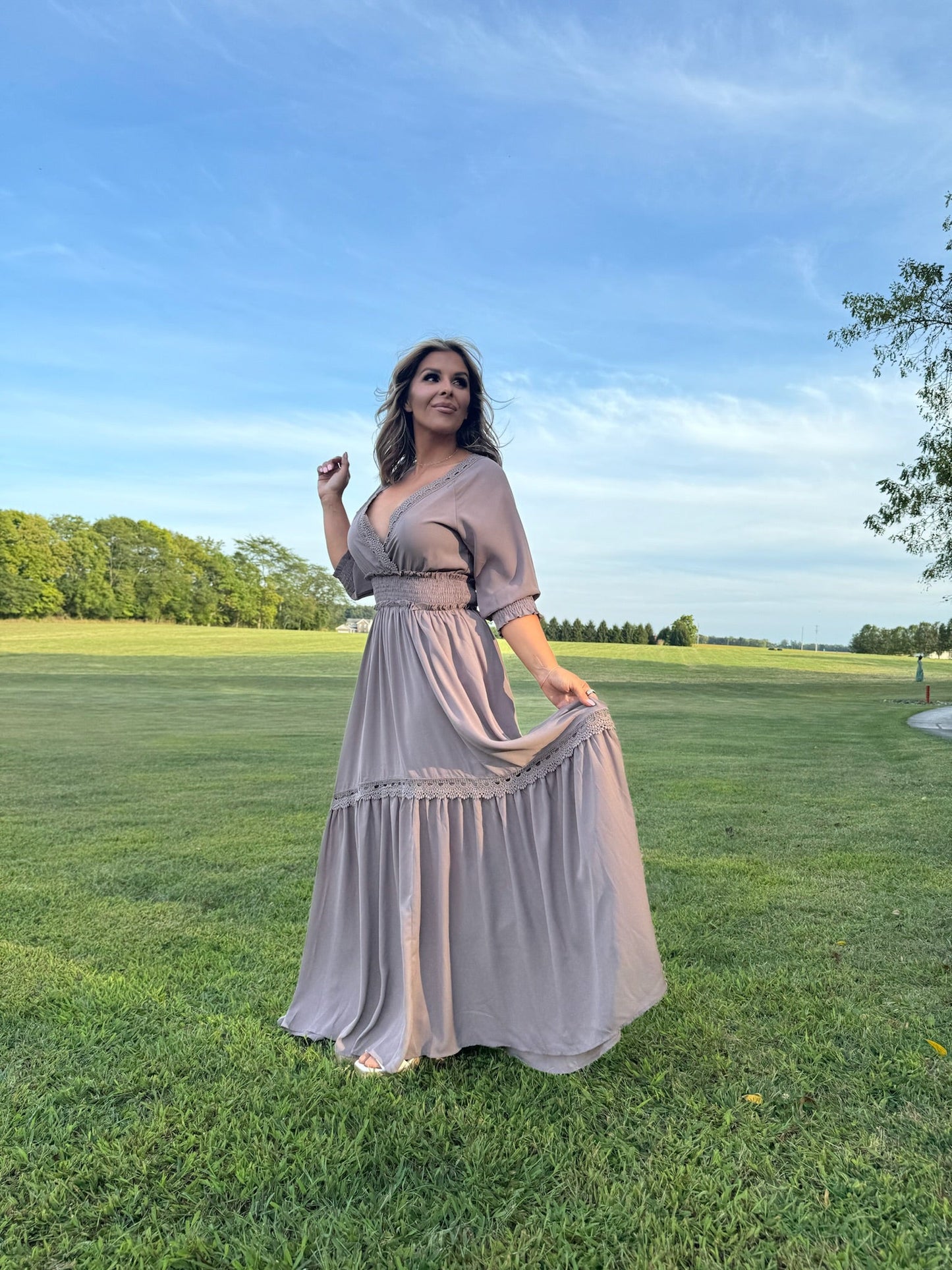 Most Admired Maxi Dress , Taupe