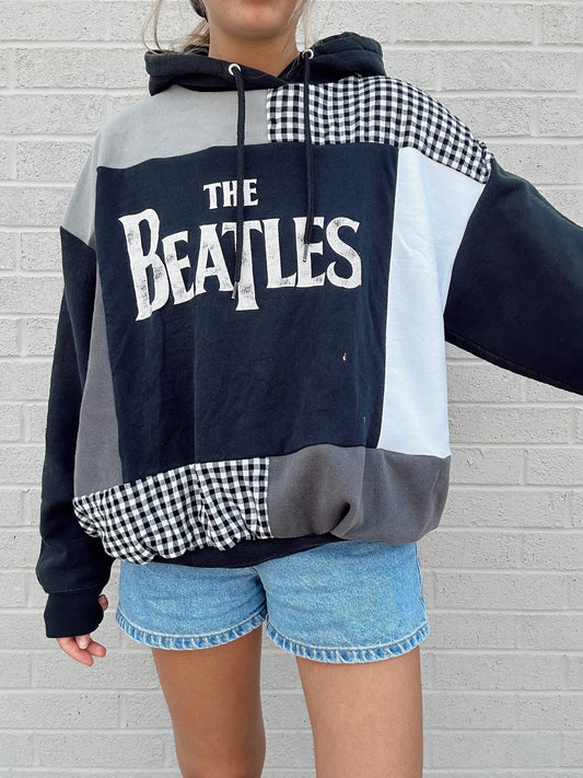 The Beatles patchwork hooded top