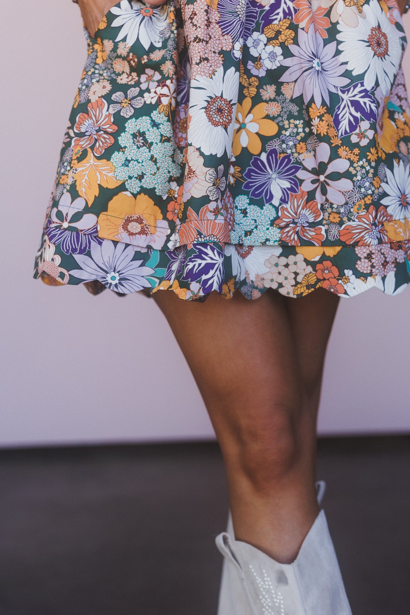 Can It Be Floral Dress - Green