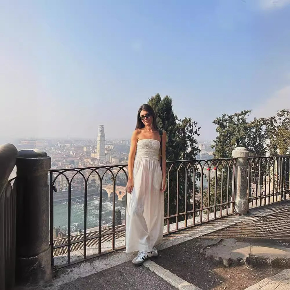 Isabella's Island Tube Top Sleeveless Maxi Dress