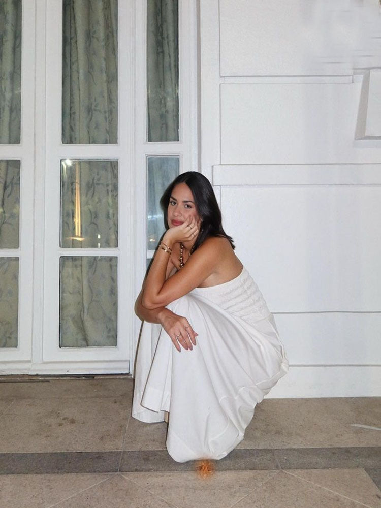 Isabella's Island Tube Top Sleeveless Maxi Dress