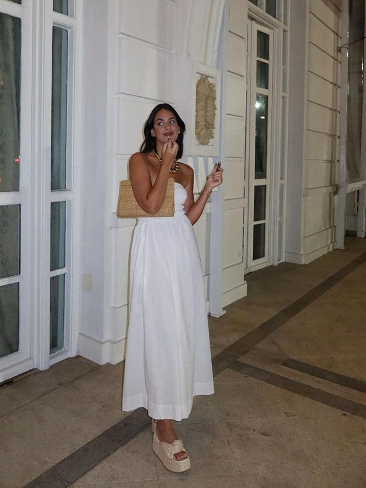 Isabella's Island Tube Top Sleeveless Maxi Dress