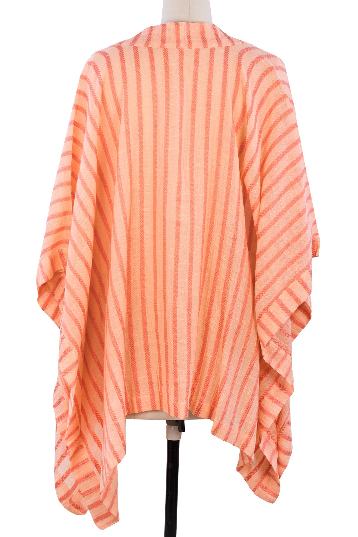 Striped Cotton Cover Up Kimono