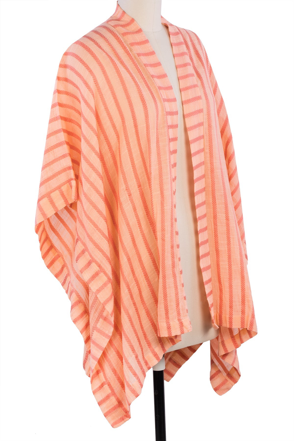 Striped Cotton Cover Up Kimono