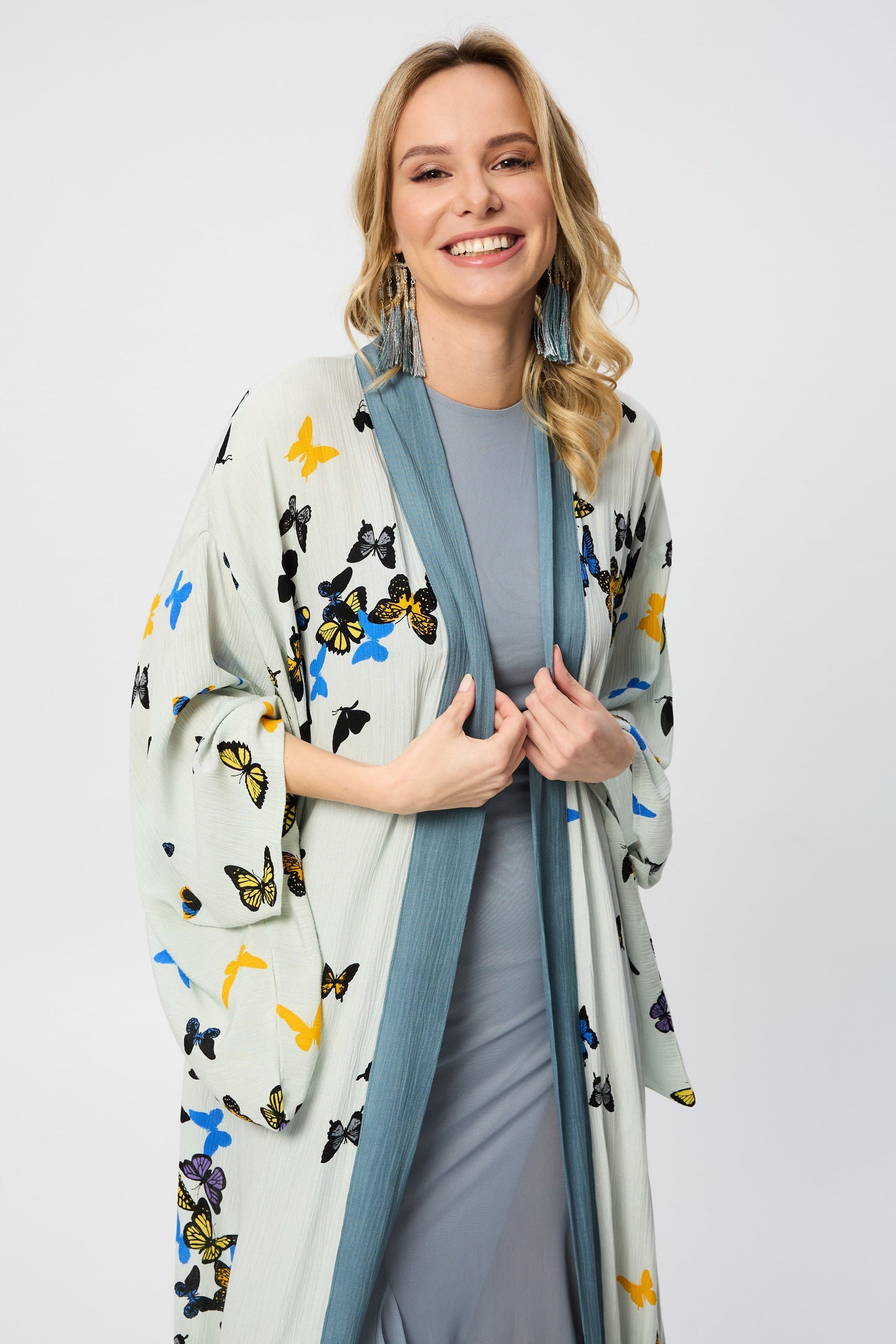 Scattered Butterfly Kimono