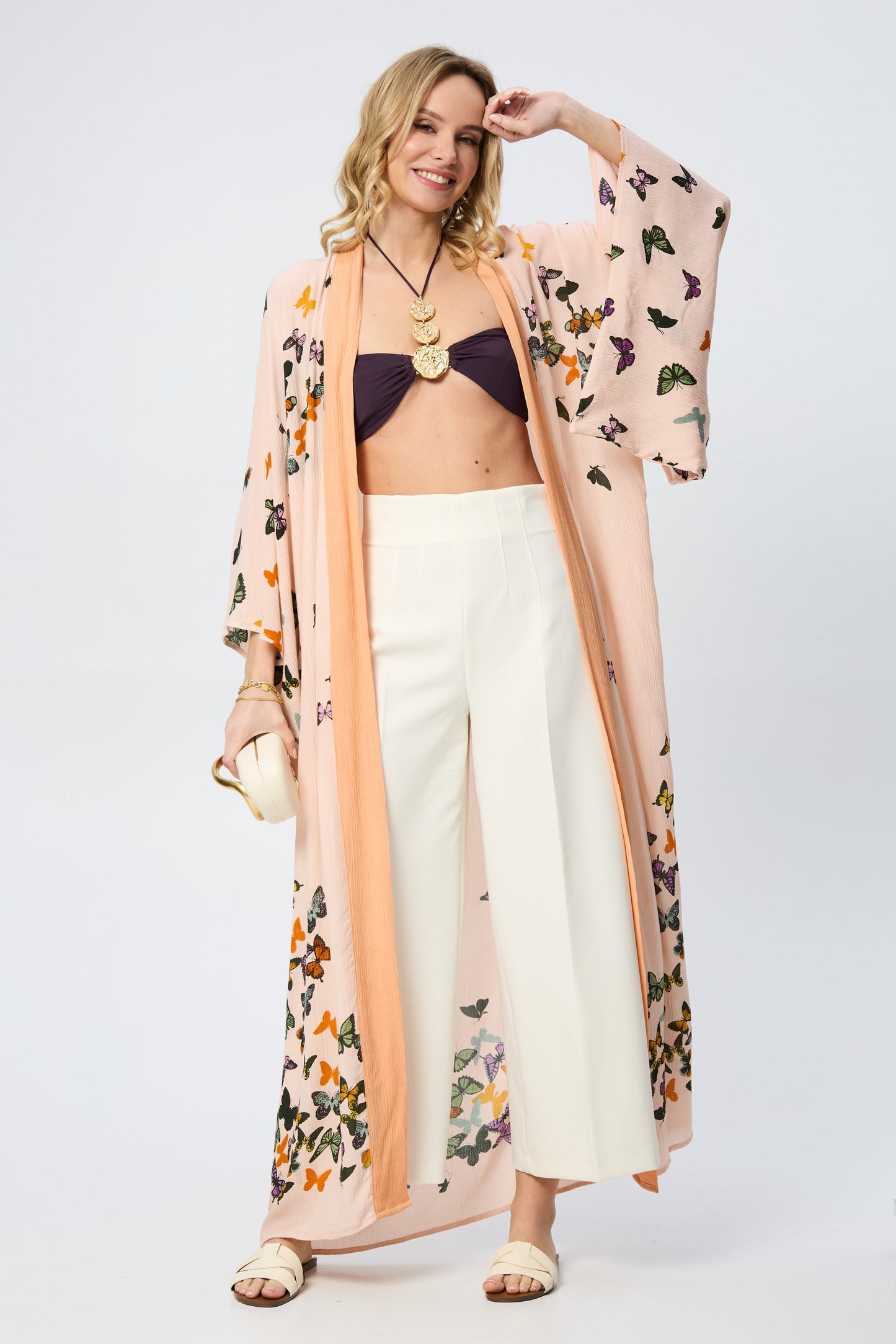 Scattered Butterfly Kimono