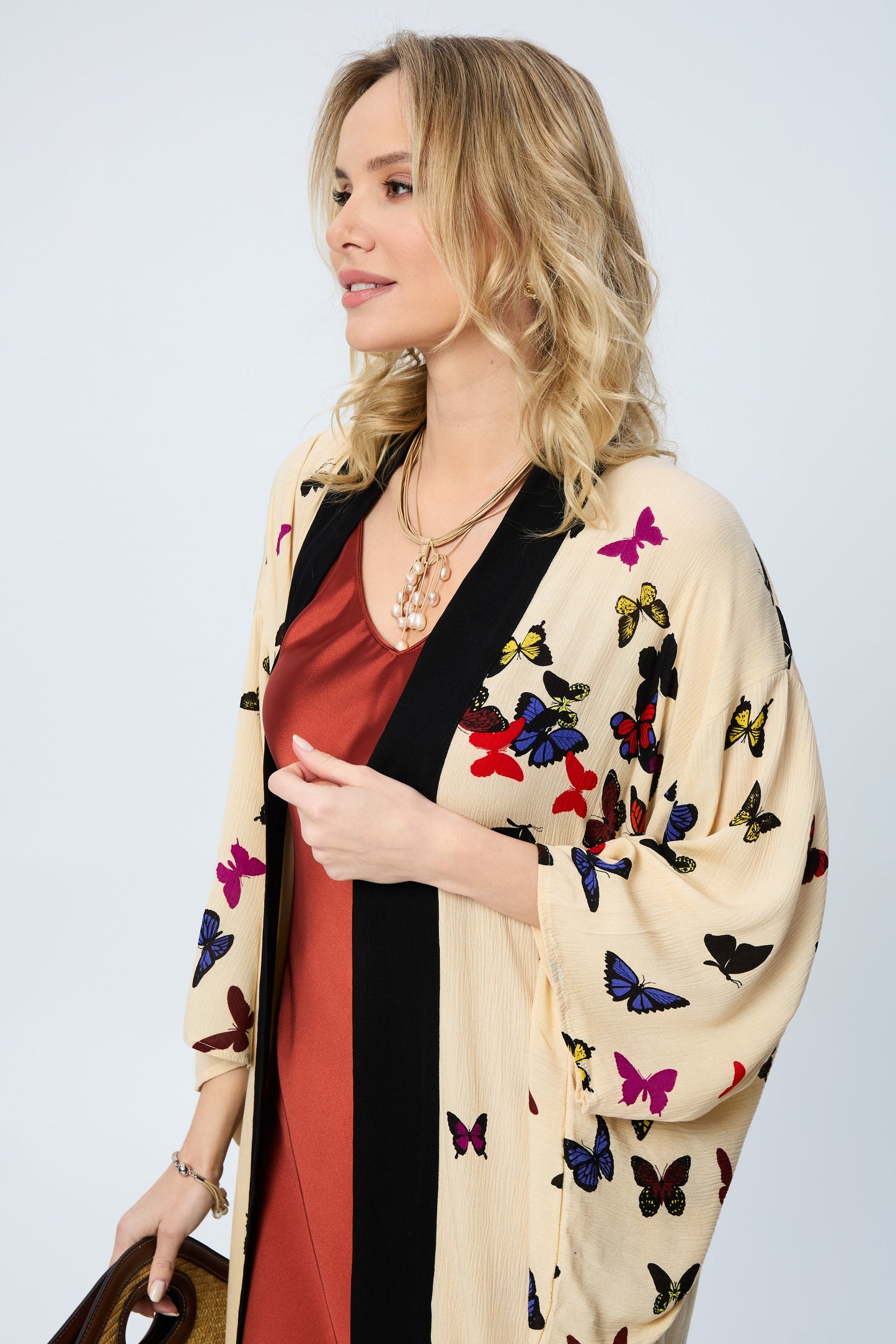 Scattered Butterfly Kimono