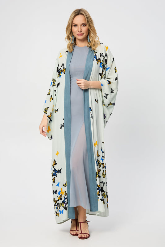 Scattered Butterfly Kimono