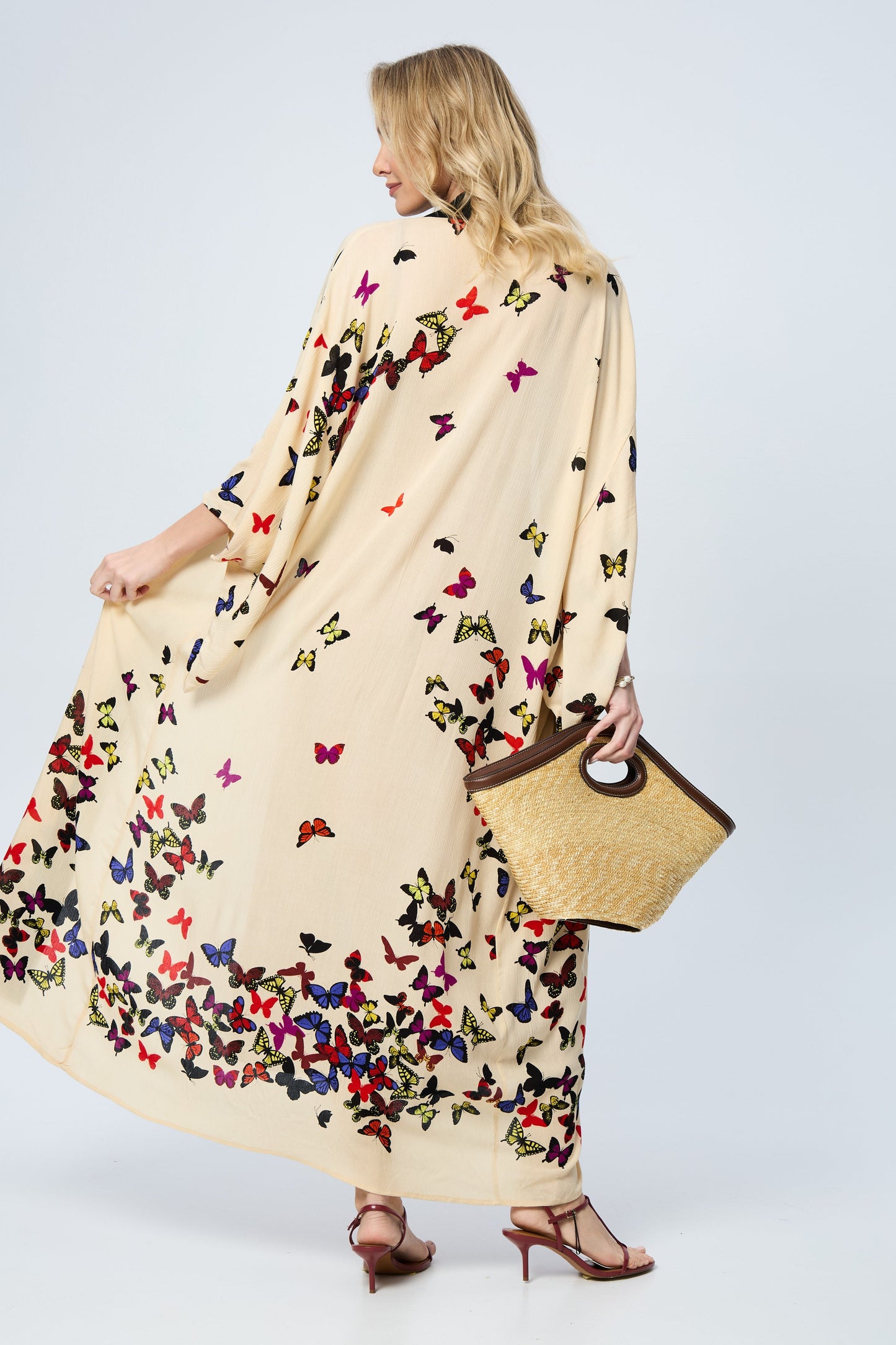 Scattered Butterfly Kimono