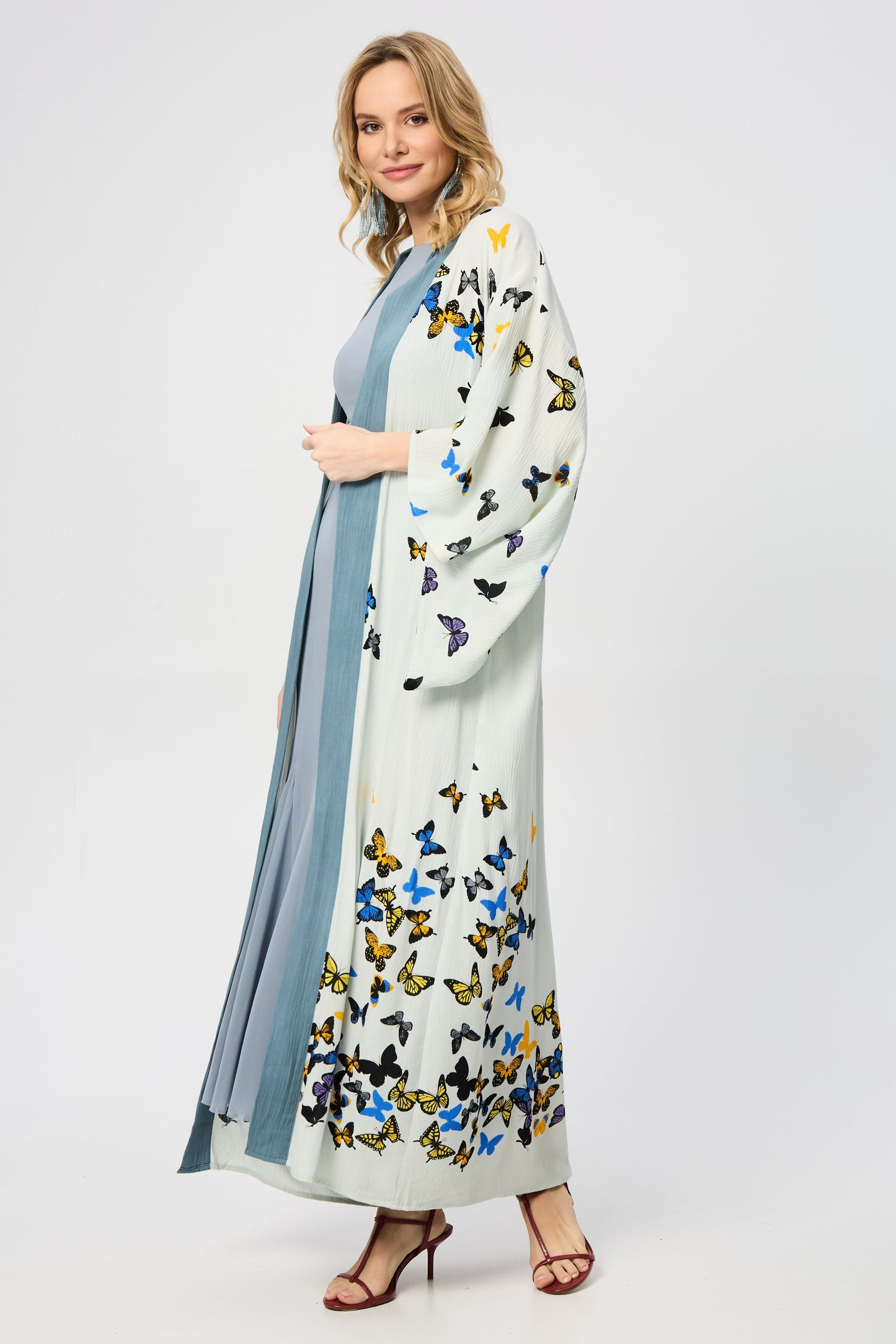 Scattered Butterfly Kimono