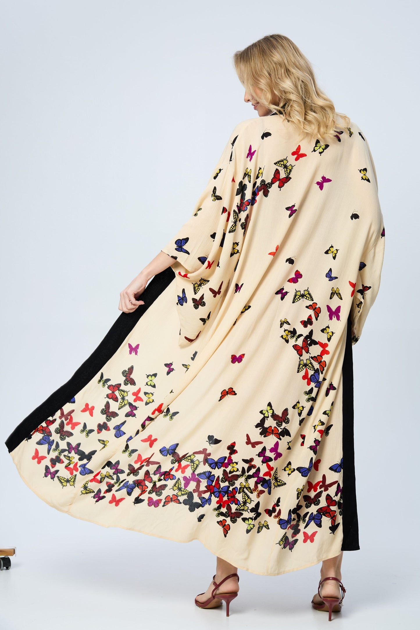 Scattered Butterfly Kimono