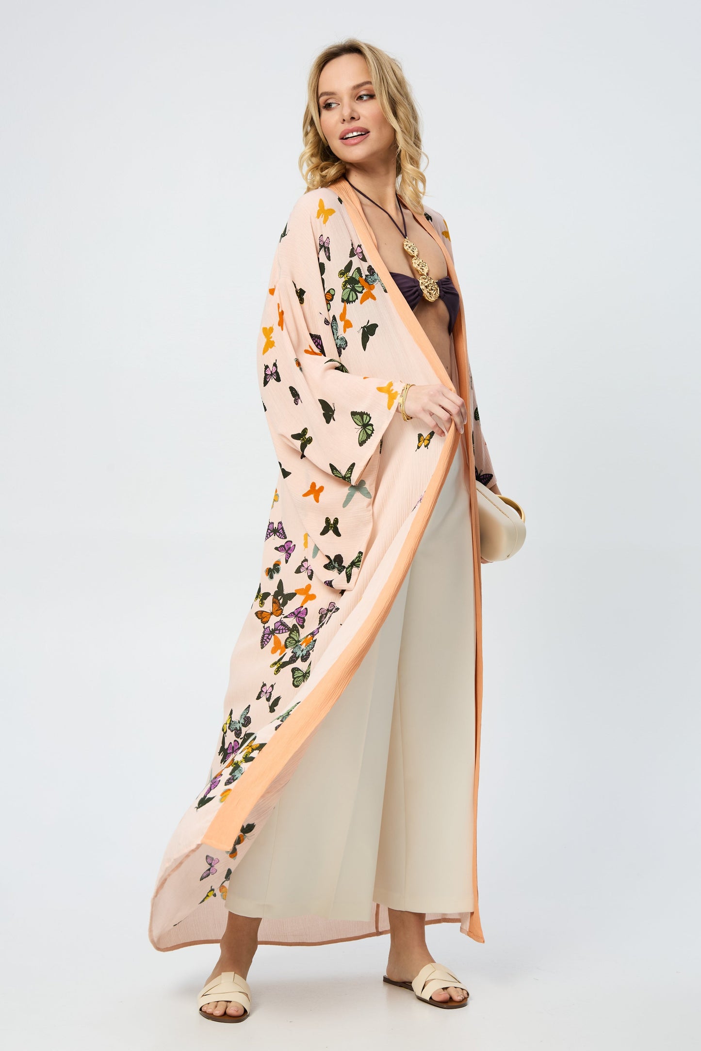Scattered Butterfly Kimono