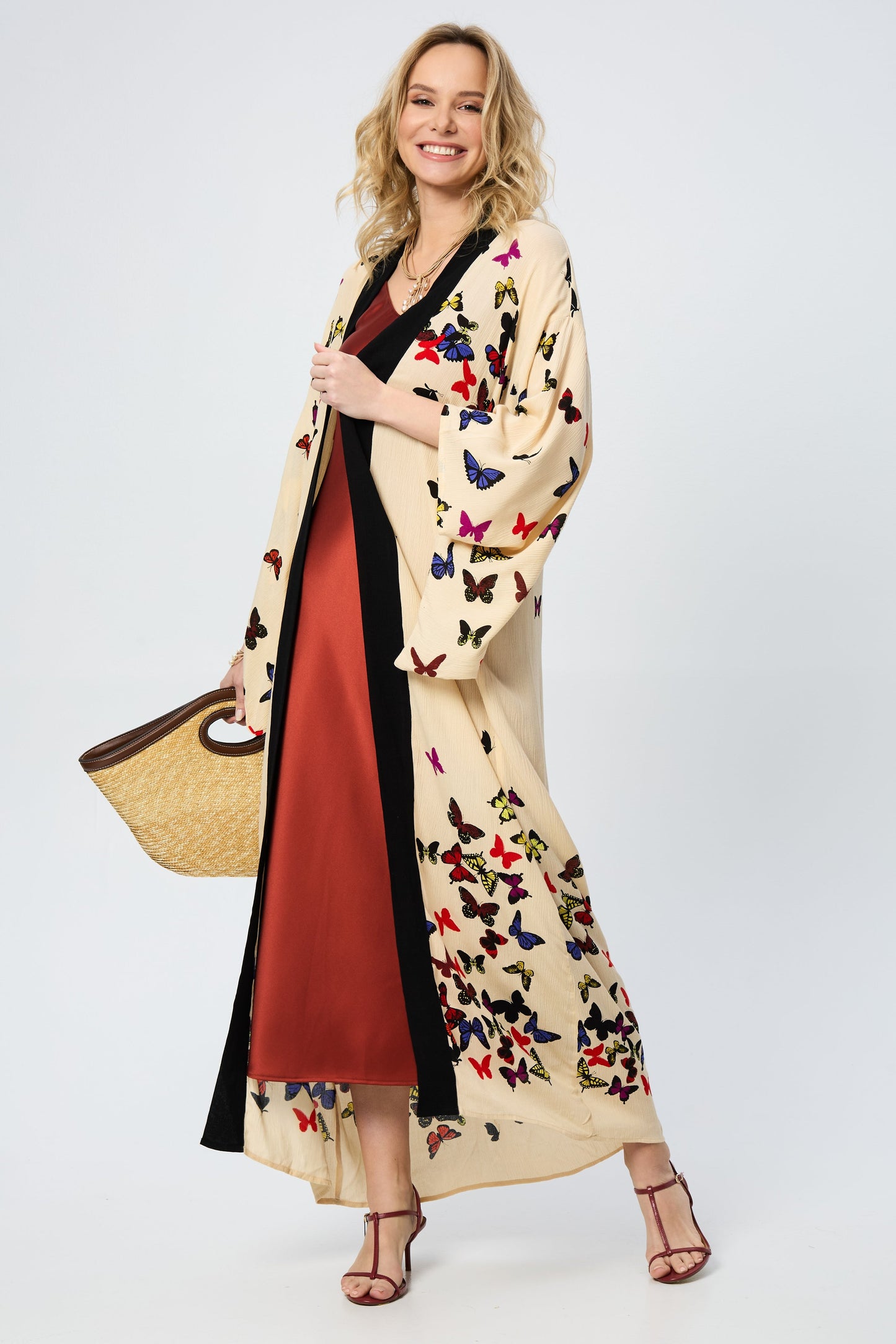 Scattered Butterfly Kimono
