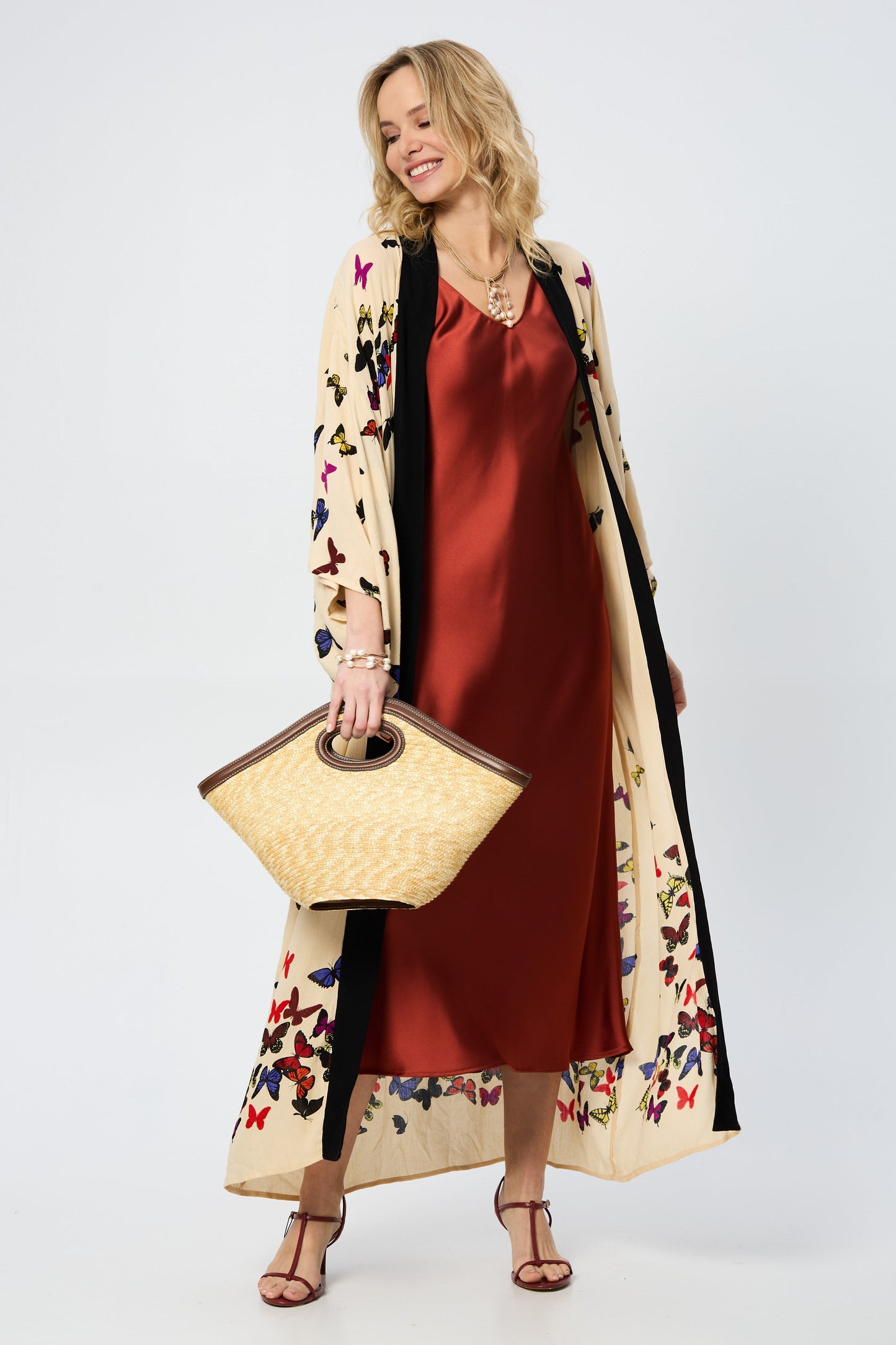 Scattered Butterfly Kimono