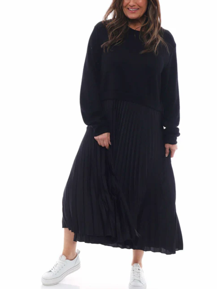 Pleated Jumper Dress