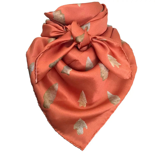 Western Wild Rags Arrowheads (Copper) Silk Scarf