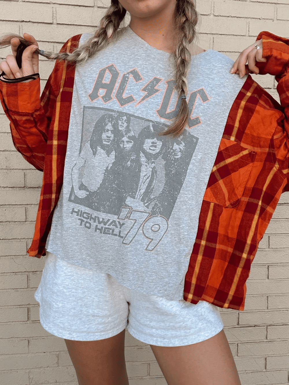 ACDC flannel top