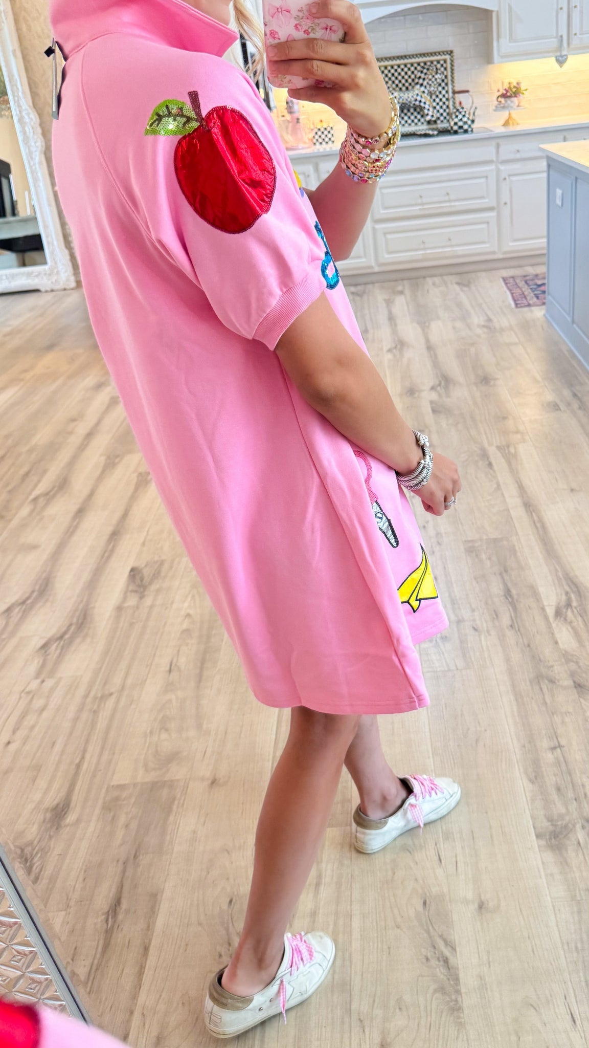 Pink School Days Sticker Dress