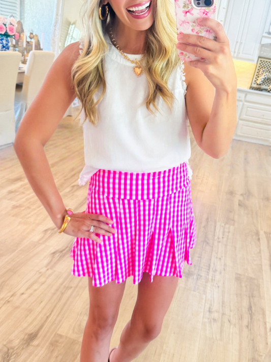 White Muscle Tee